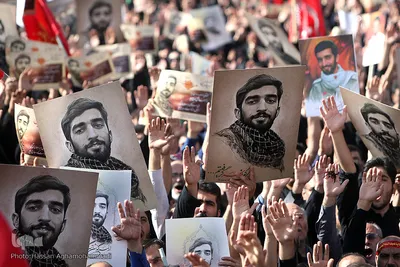 مراسم تشییع پیکر شهید محسن حججی در تهران