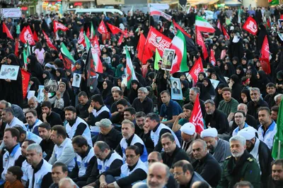 آیین باشکوه جاماندگان تشییع آقای شهید ایران در همدان