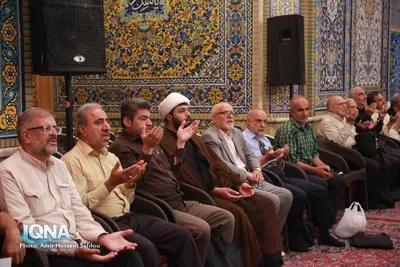 مراسم چهلمین روز خاکسپاری رهبر شهید در بازار تهران