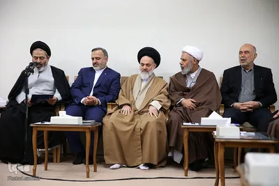 دیدار جمعی از دست‌اندرکاران و کارگزاران حج با حضرت آیت‌الله خامنه‌ای، رهبر معظم انقلاب اسلامی
