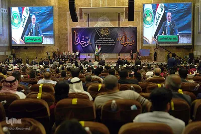 سخنرانی الکاظمی، نخست وزیر عراق در مراسم جشن اداره اوقاف اهل سنت عراق به مناسبت میلاد پیامبر گرامی اسلام(ص)