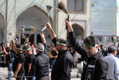 مراسم عزاداری عاشورای حسینی در حرم مطهر حضرت عبدالعظیم حسنی (ع)