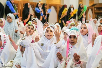 جشن دختران روزه‌ اولی در حرم مطهر حضرت شاهچراغ(ع)