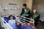 عیادت خادمان حرم حضرت شاهچراغ(ع) از بیماران