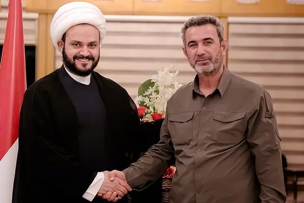 دیدار و رایزنی رئیس ستاد حشد‌الشعبی و دبیر کل نجبا