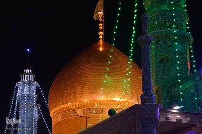 حرم کریمه اهل بیت(س) در شب میلاد جواد الائمه(ع)