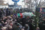 تشییع پیکر مطهر پنج شهید گمنام در تبریز‎