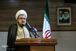 حجت‌الاسلام دارابی، مدیرکل امور مجلس سازمان تبلیغات اسلامی در ششمین همایش بزرگ «مجمع دبیران شوراهای امر به‌ معروف و نهی از منکر»