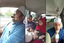 Une famille malaisienne et la lecture du Saint Coran dans leur voiture+vidéo