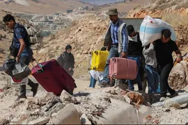 بازگشت مردم جنوب لبنان به خانه پس از آتش بس
