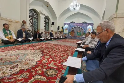 کرسی تلاوت رضوی زیارتگاه شهید مدرس - کاشمر
