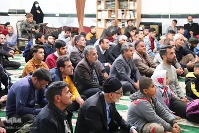 مراسم یاد بود شهدای شاه چراغ در مسجد جامع حسین آباد ناظم