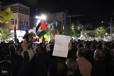 تجمع مردم انقلابی ملایر در محکومیت جنایت رژیم خبیث صهیونیستی‎