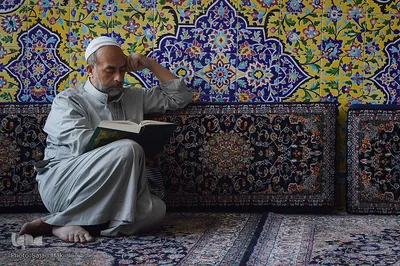 مراسم اعتکاف در مسجد جامع قم