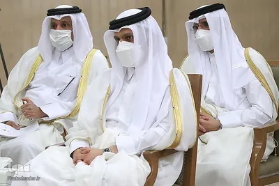 دیدار امیر قطر و هیئت همراه با رهبر معظم انقلاب
