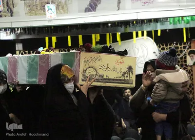 وداع با شهدای تازه تفحص شده قزوینی‎‎