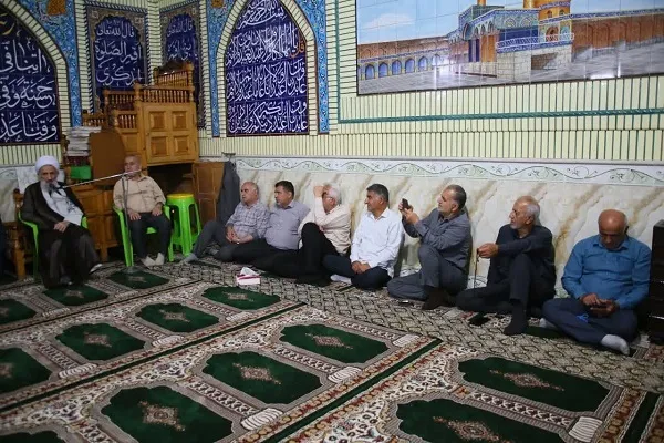 نشست پیشکسوتان دفاع مقدس با عنوان بزرگداشت شهدای خدمت که در منطقه بالاتجن قائم‌شهر