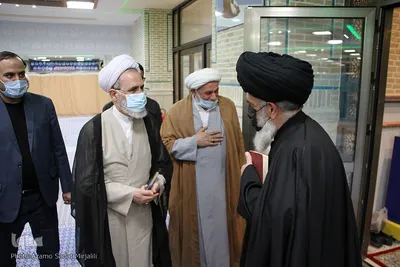 مراسم سالگرد ارتحال آیت الله محمد ابراهیم اعرافی امام جمعه فقید میبد‎‎