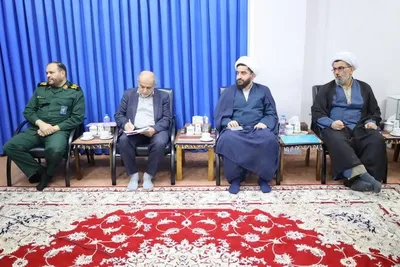 جلسه قرارگاه راهبری مساجد استان که با حضور حجت‌الاسلام‌ والمسلمین حاج‌علی‌اکبری