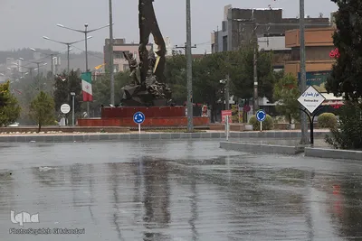 بارش باران در بیرجند