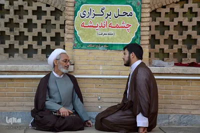 مراسم اعتکاف در مسجد جامع قم