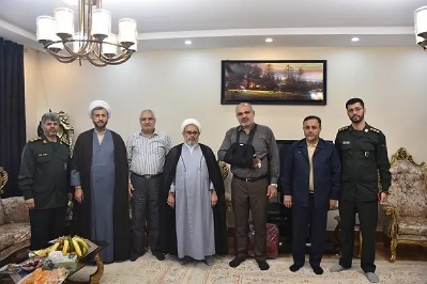 دیدار مسئول نمایندگی ولی‌فقیه سپاه نینوا از مجروحان اغتشاشات اخیر