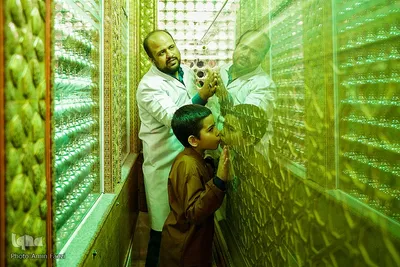 مراسم گلاب شویی ضریح مطهر حرم حضرت شاهچراغ (ع)‎‎