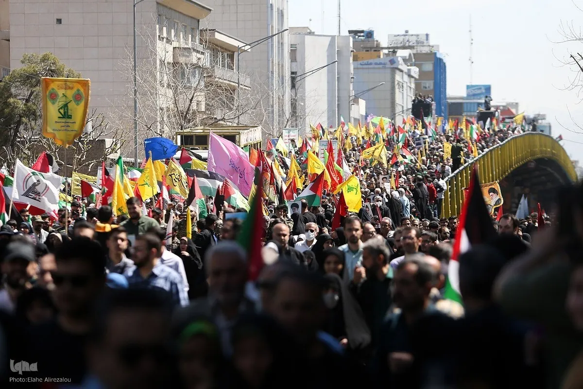 Wairani wajitokeza kwa wingi katika maandamano ya Siku ya Kimataifa ya Quds kuunga mkono Palestina