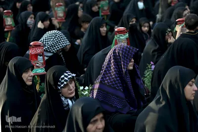 مراسم عزاداری روز هفتم محرم در قطعه 40 (سرداران بی پلاک) بهشت زهرای تهران