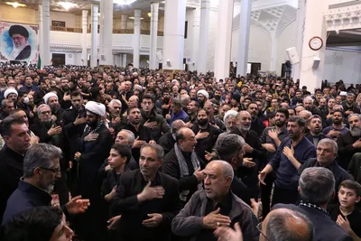 مراسم سوگواری شب شهادت رهبر معظم انقلاب در حرم شاهچراغ(ع)