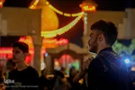 حرم مطهر سیدعلاءالدین حسین(ع) در شب عاشورا