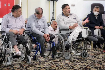 دیدار سربرست حجاج ایرانی با جانبازان