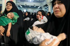 مراسم شیرخوارگان حسینی در حرم عبدالعظیم حسنی