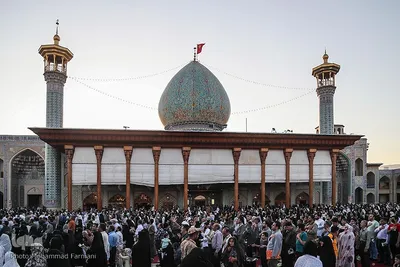 مراسم دعای عرفه در حرم مطهر شاهچراغ (ع)