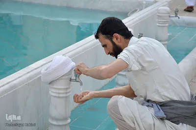 مراسم اعتکاف در مسجد جامع قم