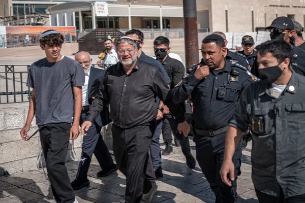 Israel's far-right minister Itamar Ben-Gvir enters Al-Aqsa Mosque compound under heavy police protection