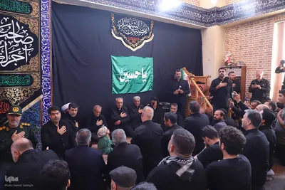 عزاداری عاشورای حسینی با حضور رییس جمهور در شهر سهند