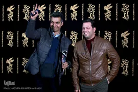پژمان بازغی و عادل فردوسی پور در اکران فیلم سینمایی شعله ور
