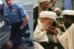 Vergleich zweier verschiedener Formen des Umgangs mit Menschen mit dunkler Hautfarbe