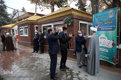بازدید حجت‌الاسلام والمسلمین محمدباقر ابراهیمی، معاون تبلیغات و روابط عمومی وزارت دفاع از سیزدهمین دوره مسابقات قرآن خانواده‌های ودجا
