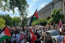 Ana Gangami A Amurka Domin Nuna Goyon Baya Ga Falastinawa Da Isra’ila Ta Tsare
