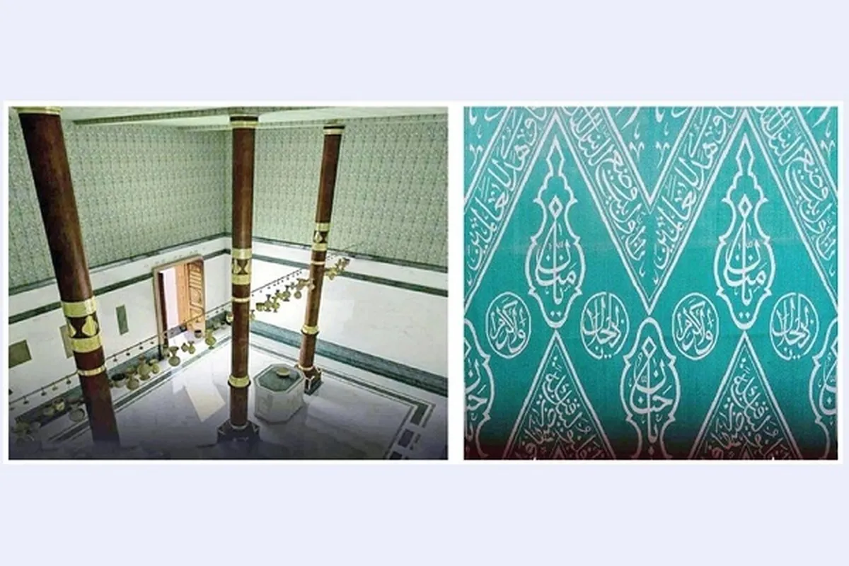 কাবার অভ্যন্তরেও আছে গিলাফ