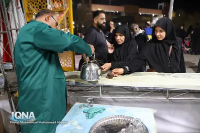 خدمت رسانی مواکب حسینی در مرز شلمچه عکاس محمد محمدعلی پور