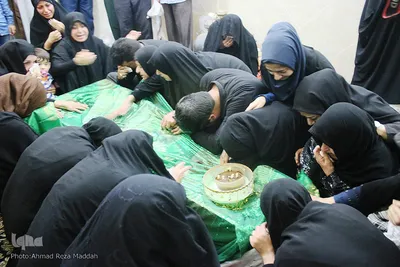 مراسم وداع خانواده شهید محمد قائدی