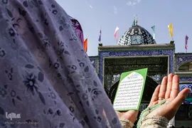 نماز عید سعید فطر در جوار حرم حضرت امام زاده حسن (ع)
