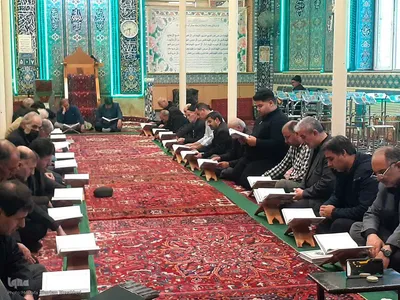 محفل جزء خوانی قرآن کریم در اهر