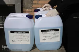 مراسم افتتاحیه خط تولید ماسک و مواد ضدعفونی کننده ستاد اجرایی فرمان امام(ره)