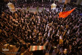 مراسم عزاداری شب رحلت پیامبر اسلام(ص) و شهادت امام حسن مجتبی(ع) در حرم مطهر حضرت معومه(س) 