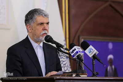 سیدعباس صالحی، وزیر فرهنگ و ارشاد اسلامی در مراسم بزرگداشت آیت‌الله جوادی‌آملی