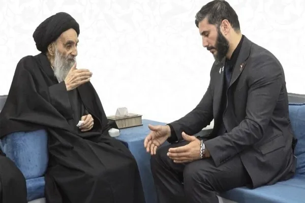 دیدار پزشک فعال در غزه با آیت‌الله العظمی سیستانی